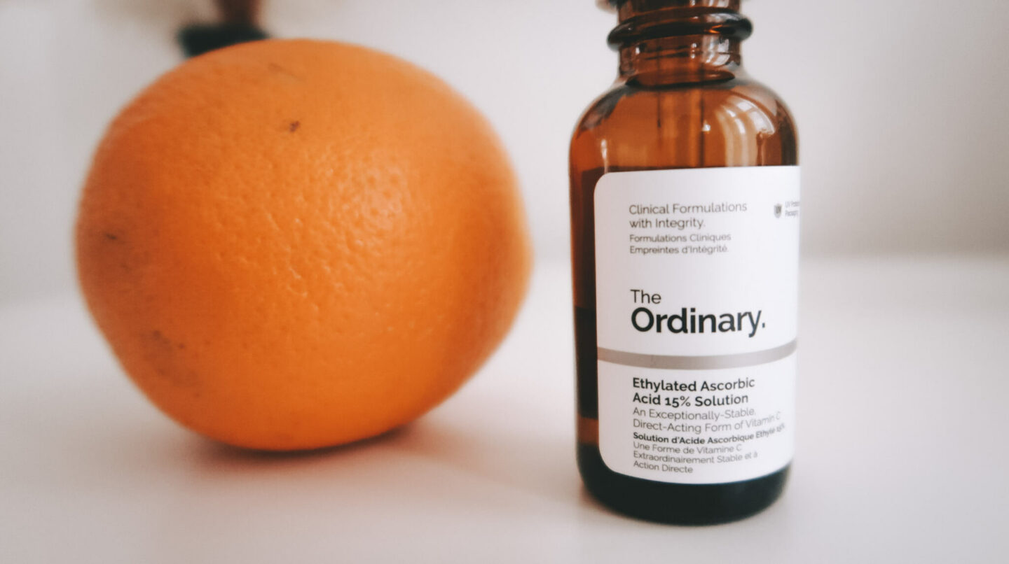 Eclat du teint: Ethylated Ascorbic Acid 15% Solution.  #theordinary #vitamineCderivative #vitaminC #soins #skincare