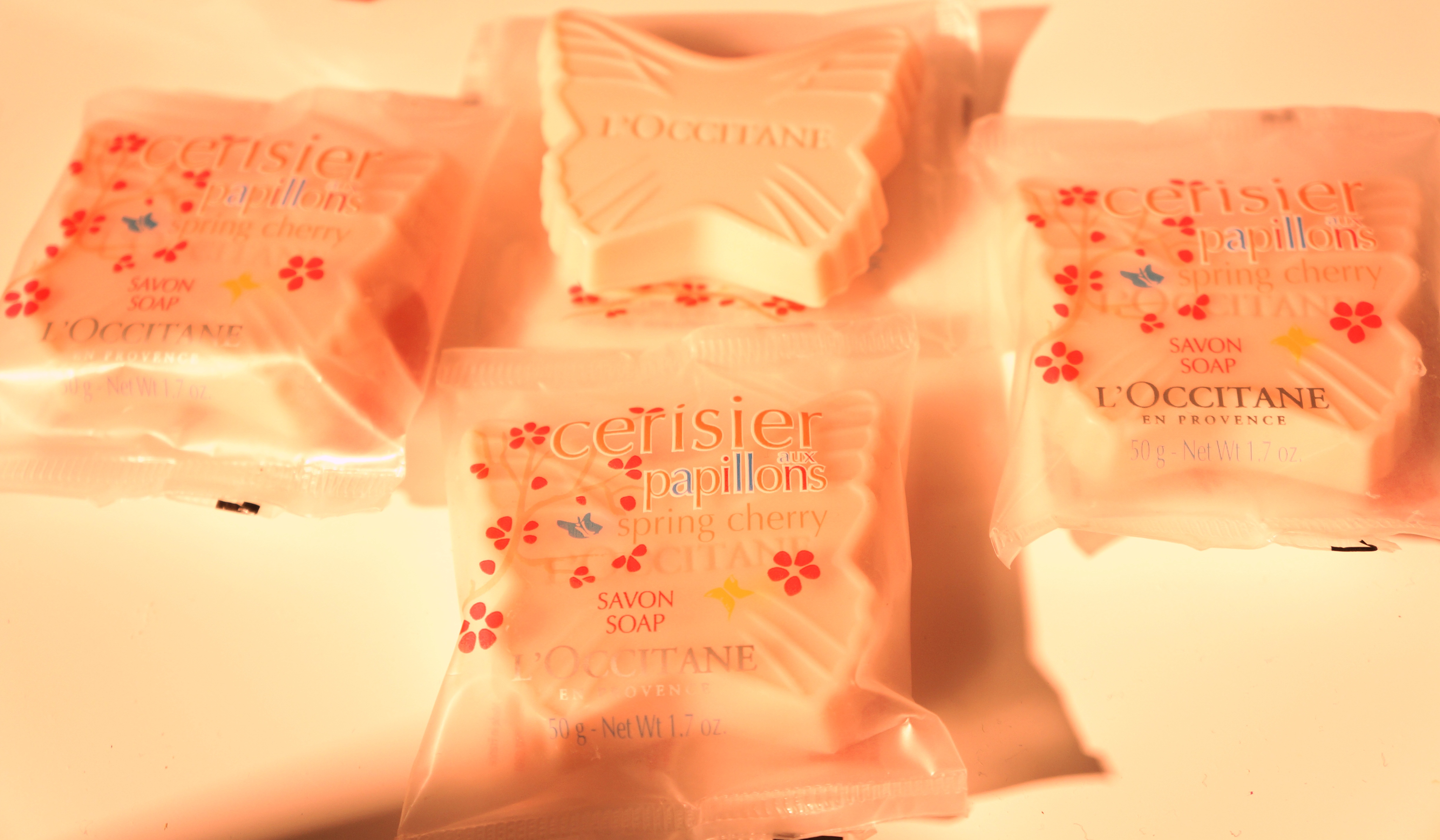Spring Cherry soaps by L'Occitane / Pic by kiwikoo