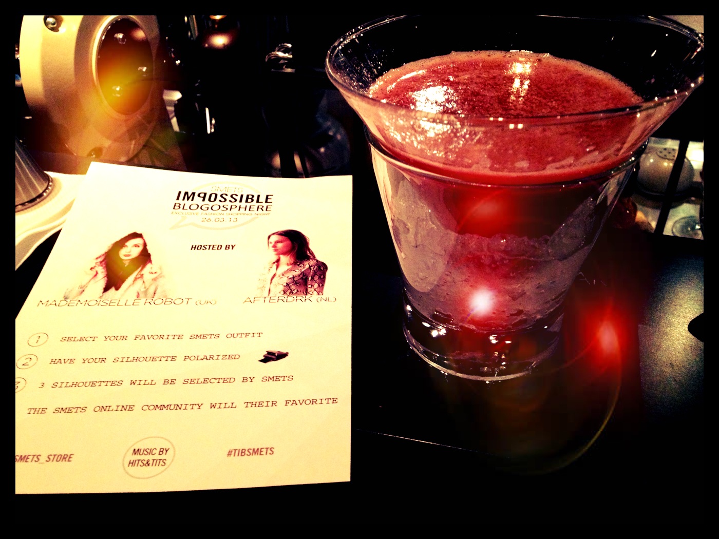 My SMETS Bowery cocktail!/ Pic by kiwikoo