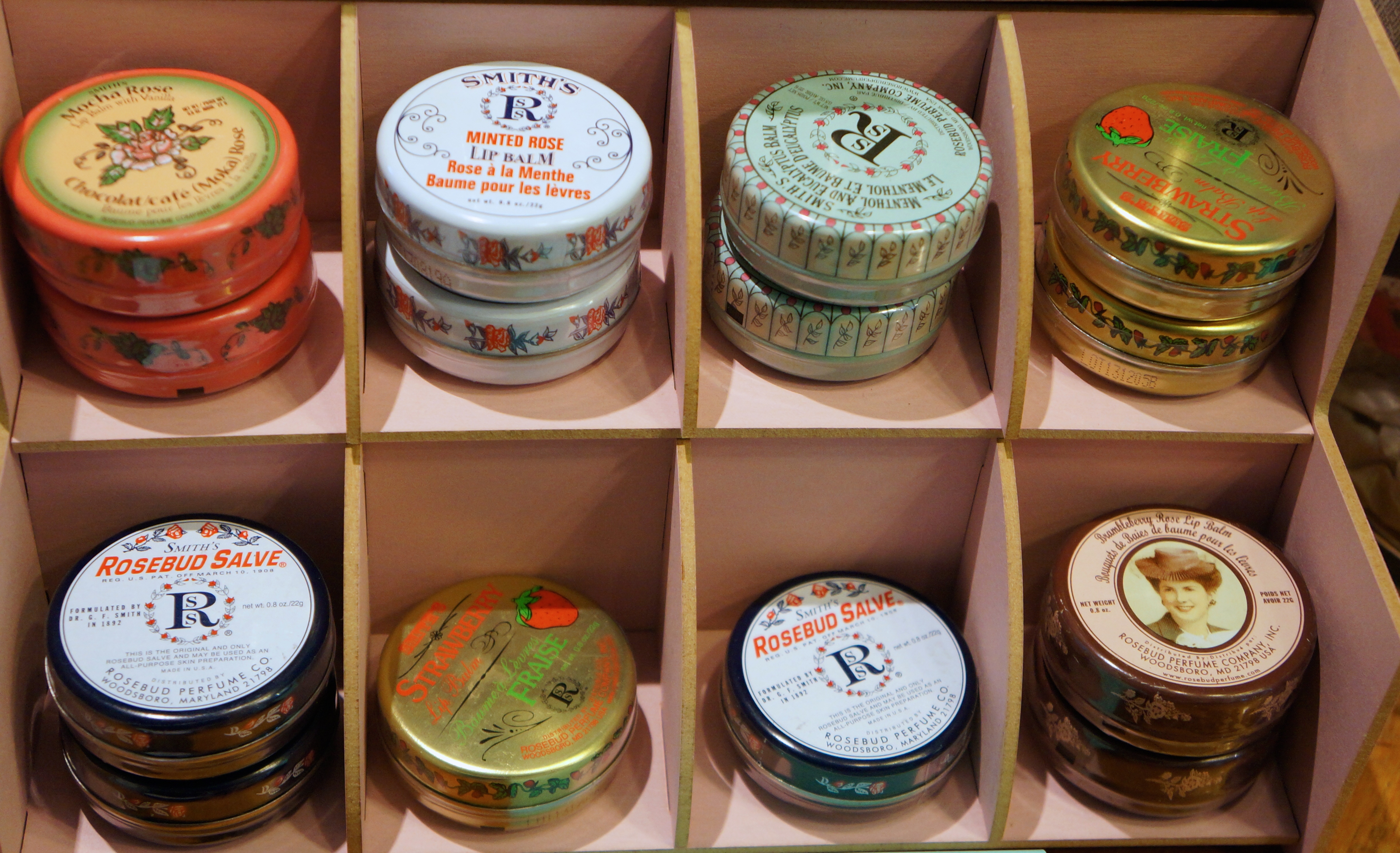 Smith's lipbalms at Le Boudoir de Jeanne/ Pic by kiwikoo.