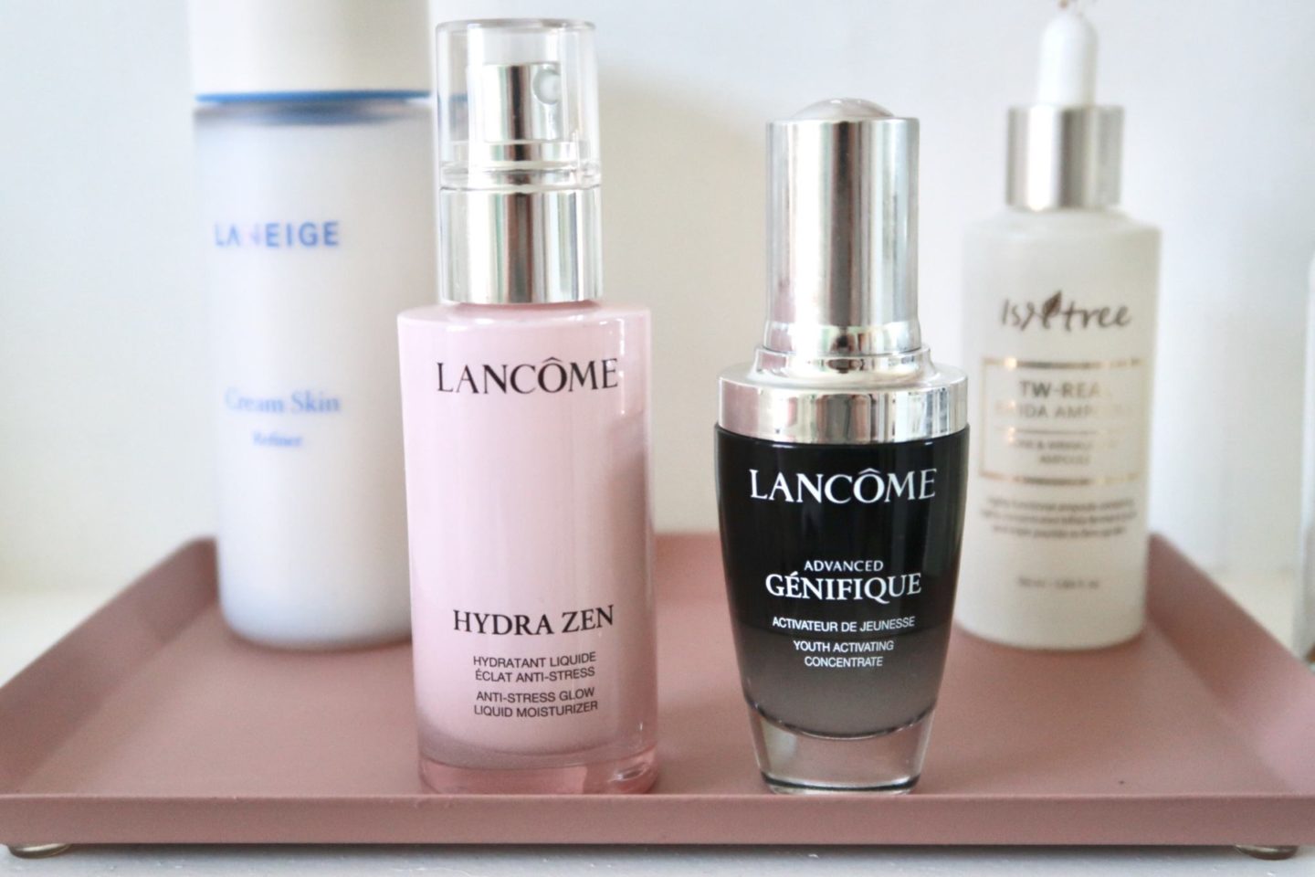 Lancôme Génifique et Hydra Zen.