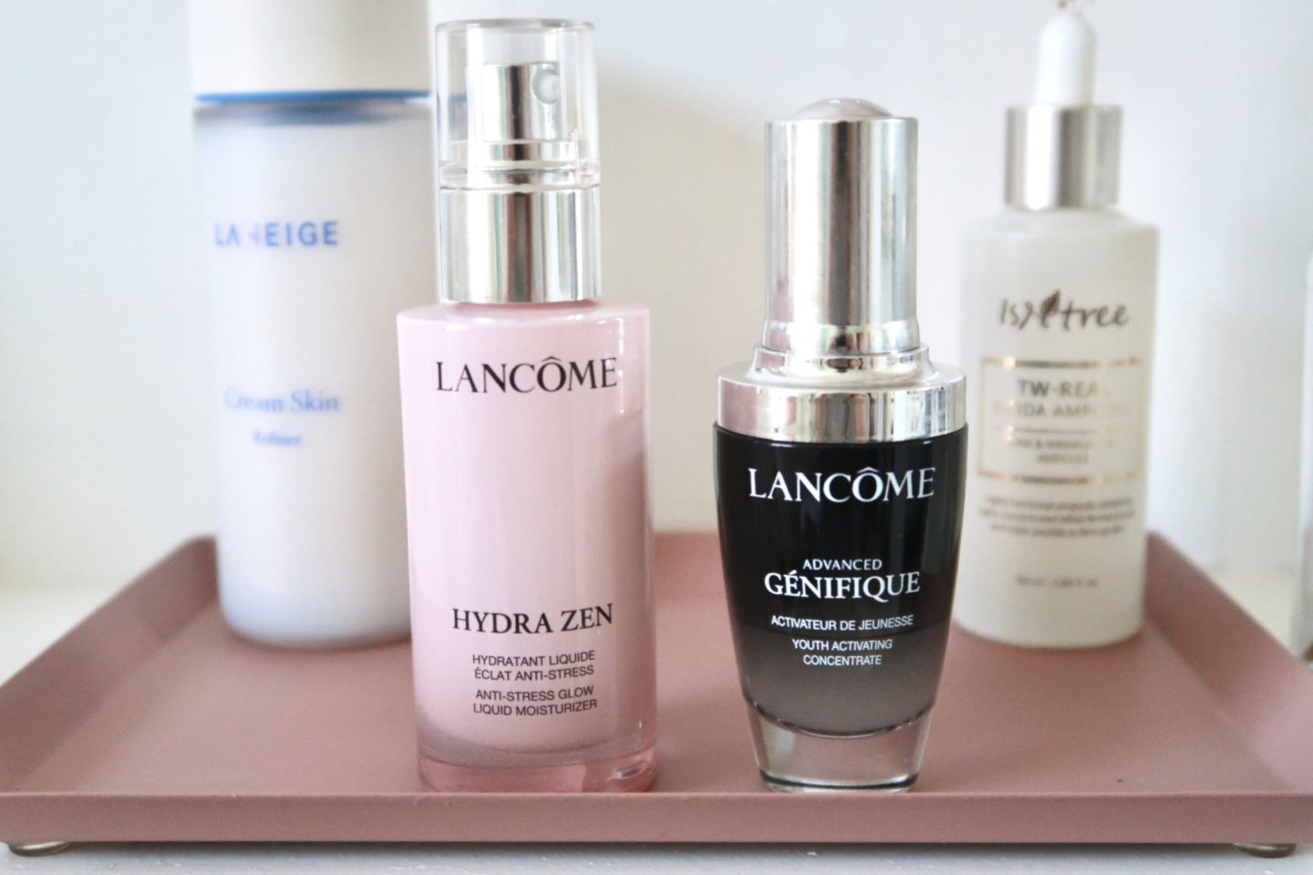 Lancôme Génifique et Hydra Zen. 