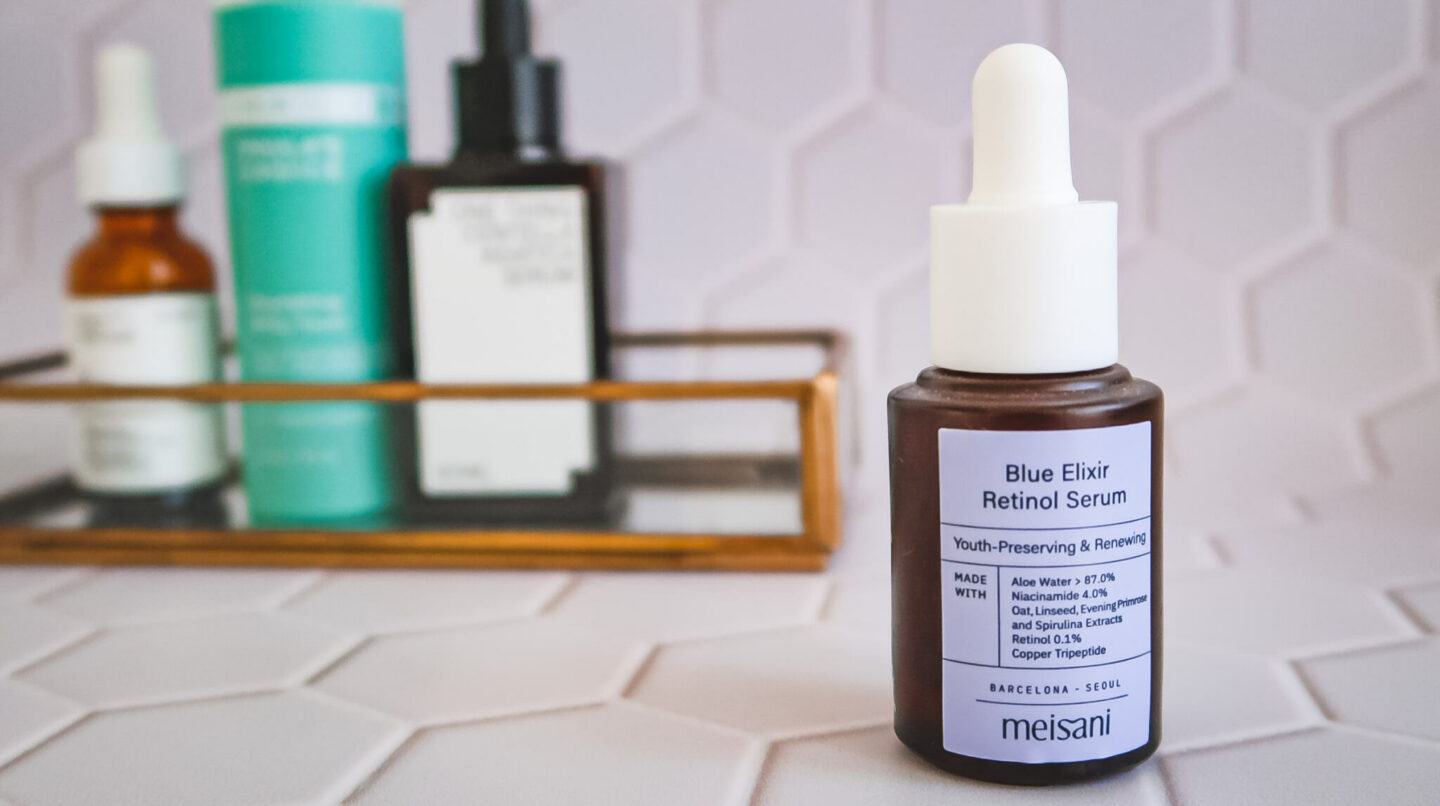 Retinol Blue Elixir Retinol Serum Meisani. #retinol #antiage #soindelapeau