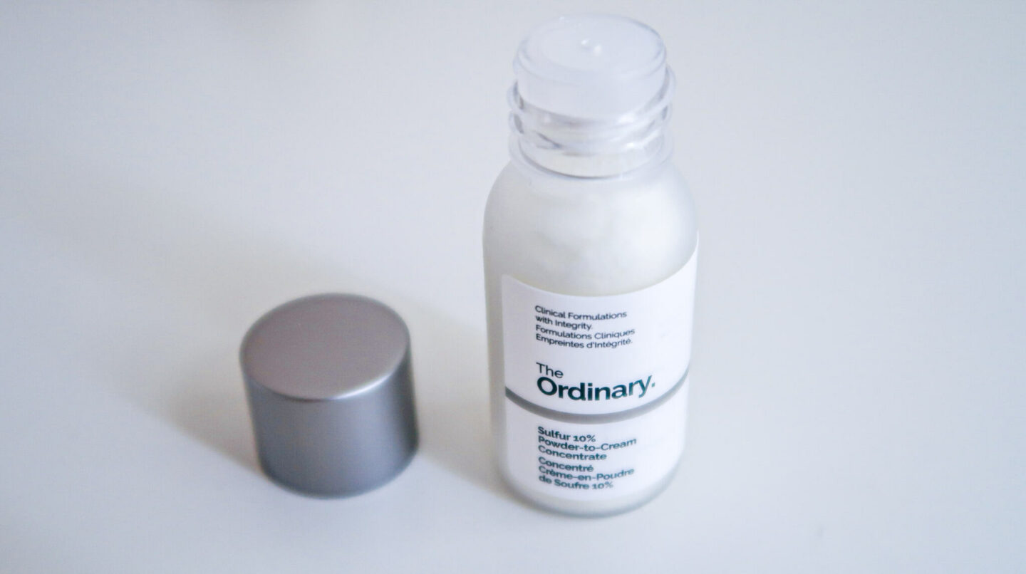 Crème en poudre 10% soufre de The Ordinary. #soufre #acne #peau #soinsdelapeau #soins