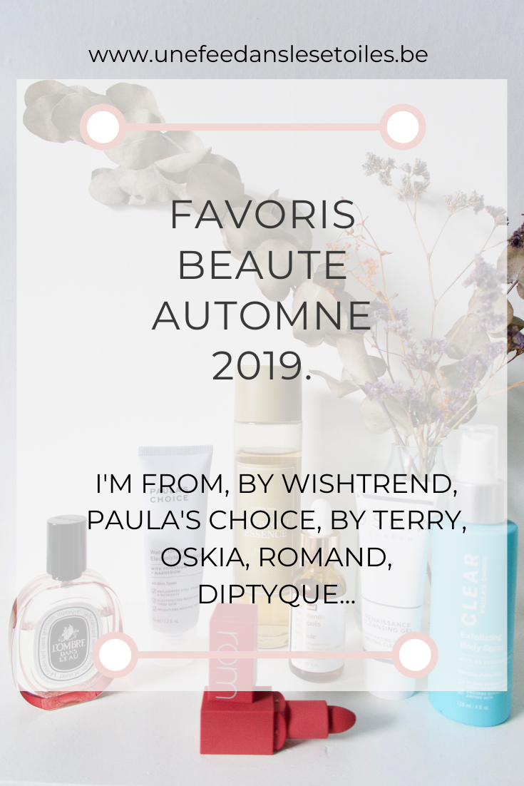 Favoris beauté automne 2019.